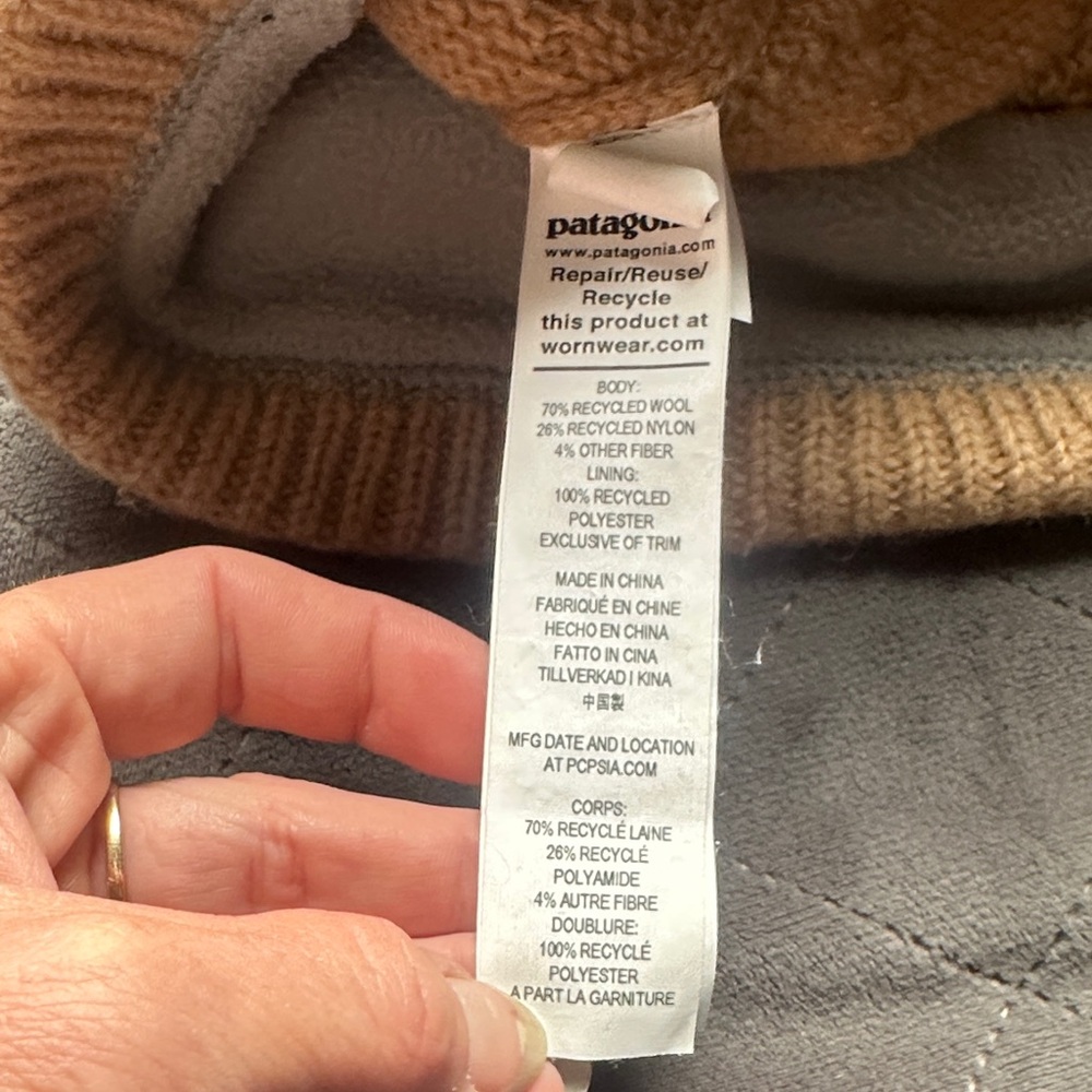 Patagonia Tan Knit Beanie - Picture 4 of 5